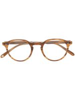 Garrett Leight lunettes de vue Royce à monture ronde - Marron - thumbnail