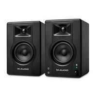 M-Audio BX3 PAIR BT- 3,5” 120W Bluetooth Studiomonitoren PC Luidsprekers voor muziekproductie, gaming, podcasting en meer,Zwart
