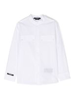 Balmain Kids chemise à patch logo - Blanc - thumbnail