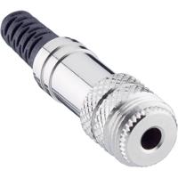 Lumberg 1522 01 Jackplug 3,5 mm Bus, recht Aantal polen: 3 Stereo Zilver 1 stuk(s) - thumbnail