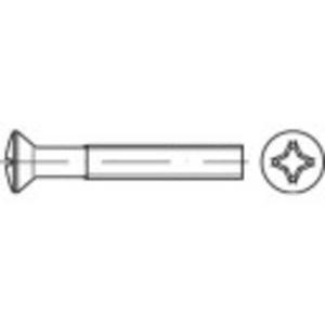 TOOLCRAFT 134661 Bolverzonken schroeven M6 16 mm Kruiskop Phillips DIN 966 Staal Galvanisch verzinkt 200 stuk(s)