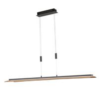 Fischer & Honsel Hanglamp Shine-Wood zwart 61077 - thumbnail