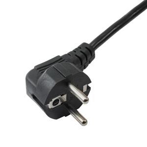 Akyga Power Cord AK-NB-01A for notebooks IEC C5 250V/50Hz 1,5m Zwart CEE7/7 C5 stekker