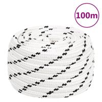 VidaXL Werktouw 18 mm 100 m polyester wit - thumbnail