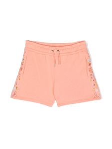 Chloé Kids short de sport en broderie anglaise - Orange