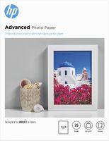 HP Advanced fotopapier ft 13 x 18 cm, 250 g, pak van 25 vel, glanzend