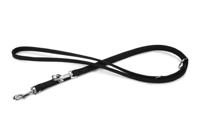 Beeztees buffalo - hondenriem - leer - zwart - 200 cm x 14 mm