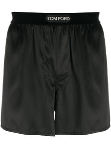 TOM FORD boxer à détail de logo - Noir