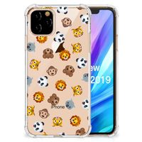 Doorzichtige Silicone Hoesje voor Apple iPhone 11 Pro Dieren Emojis