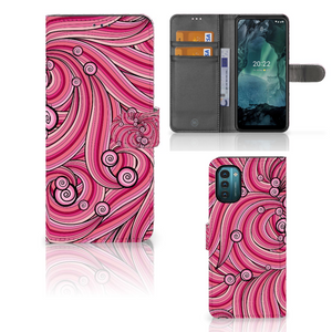 Nokia G11 | G21 Hoesje Swirl Pink