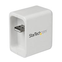 StarTech.com Mobiele draadloze WiFi reisrouter voor iPad® / tablet/laptop - USB aangedreven met laadpoort - 802.11n WISP router