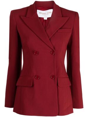 Michael Kors Collection Blazer met dubbele rij knopen - Rood