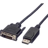 ROLINE DisplayPort Kabel DP Male - DVI Male (24+1), zwart, 3 m - thumbnail