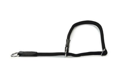 Beeztees Wurgband - Halsband Hond - Leer - Zwart - 60 Cm X 10 Mm