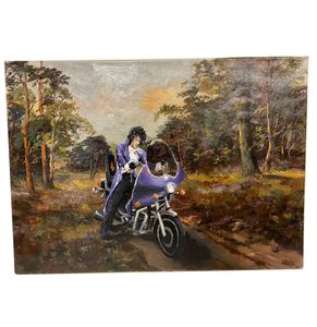 Prince - Purple Rain op Canvas 70 x 50 cm Wesley Altena