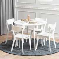 Bendt Ronde Eettafel Torkil 105cm - Wit - thumbnail