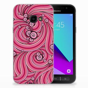 Samsung Galaxy Xcover 4 | Xcover 4s Hoesje maken Swirl Pink