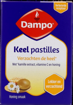 Dampo Keelpastilles Kamille, Honing & Vitamine C