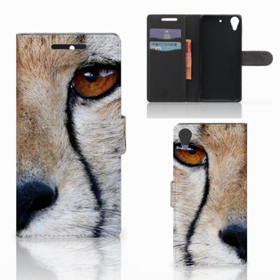 HTC Desire 628 Telefoonhoesje met Pasjes Cheetah HTC Desire 628 Telefoonhoesje met Pasjes Cheetah