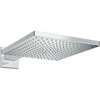 Hansgrohe Raindance E Square hoofddouche E300 1jet met douchearm 39cm 30x30cm EcoSmart chroom 26239000