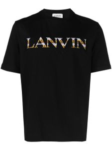 Lanvin t-shirt à logo contrastant - Noir