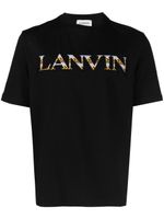 Lanvin t-shirt à logo contrastant - Noir - thumbnail