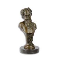 EEN BRONZEN BORSTBEELD VAN BACCHUS - thumbnail