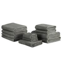 Beliani Atai Handdoek Set Van 11 Katoen 70 X 140 Cm