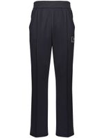 Giuseppe Zanotti pantalon de jogging droit à patch logo - Noir