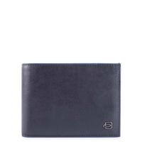 Piquadro Blue Square S Matte Men's Wallet With Coin Pocket Blue