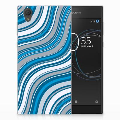 Sony Xperia L1 TPU bumper Waves Blue Sony Xperia L1 TPU bumper Waves Blue