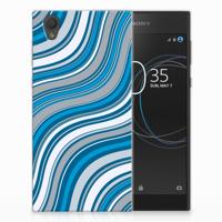 Sony Xperia L1 TPU bumper Waves Blue