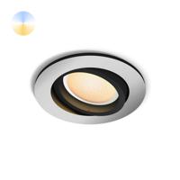 Philips Ronde inbouwspot Hue Milliskin - White Ambiance richtbaar zilvergrijs 929003047001