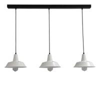 Masterlight Witte vintage eetkamer lamp Industria 3x25 3-lichts met zwart 2545-06-06-S-100-3 - thumbnail