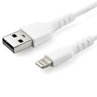 StarTech.com Premium USB-A naar Lightning Kabel 2m Wit USB Type A naar Lightning Charge & Sync Oplaadkabel Verstevigd met Aramide Vezels Apple MFi Gecertificeerd iPad Air iPhone 12