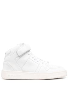 Saint Laurent baskets en cuir à logo - Blanc