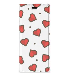 Sony Xperia 5 Hoesje met Magneet Hearts