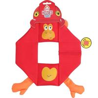 Hozies Jeffrey Jungle Octagon Extra sterke brandweerslang, hondenspeelgoed, sterk hondenknuffeldier voor de puppy, hondenspeelgoedtouw, zacht piep, drijvend op het water