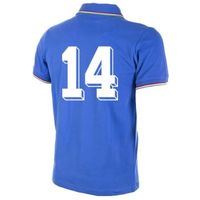 Italie retro voetbalshirt WK 1982 + Nummer 14