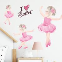 Muursticker - Ik hou van ballet