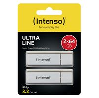 Intenso Ultra Line 2 x 64GB USB flash drive USB Type-A 3.2 Gen 1 (3.1 Gen 1) Zilver - thumbnail