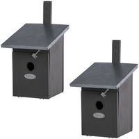 2x Vogelhuisjes/nestkastjes koolmees 33 cm - thumbnail