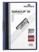 Durable Duraclip 30 stofklepmap PVC Blauw, Transparant