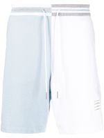 Thom Browne short Funmix à design colour block - Blanc