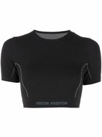 Heron Preston haut crop à bande logo - Noir