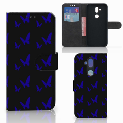 Nokia 8.1 Telefoon Hoesje Vlinder Patroon