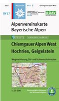 Wandelkaart BY17 Alpenvereinskarte Chiemgauer Alpen West - Hochries -