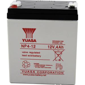 Yuasa NP4-12 NP4-12 Loodaccu 12 V 4 Ah Loodvlies (AGM) (b x h x d) 90 x 106 x 70 mm Kabelschoen 4.8 mm Onderhoudsvrij