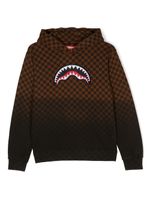 sprayground kid hoodie à broderies - Marron