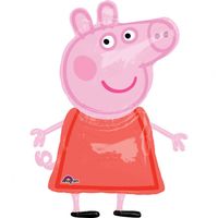 Airwalker Peppa Pig Folieballon - 91x121 cm - thumbnail